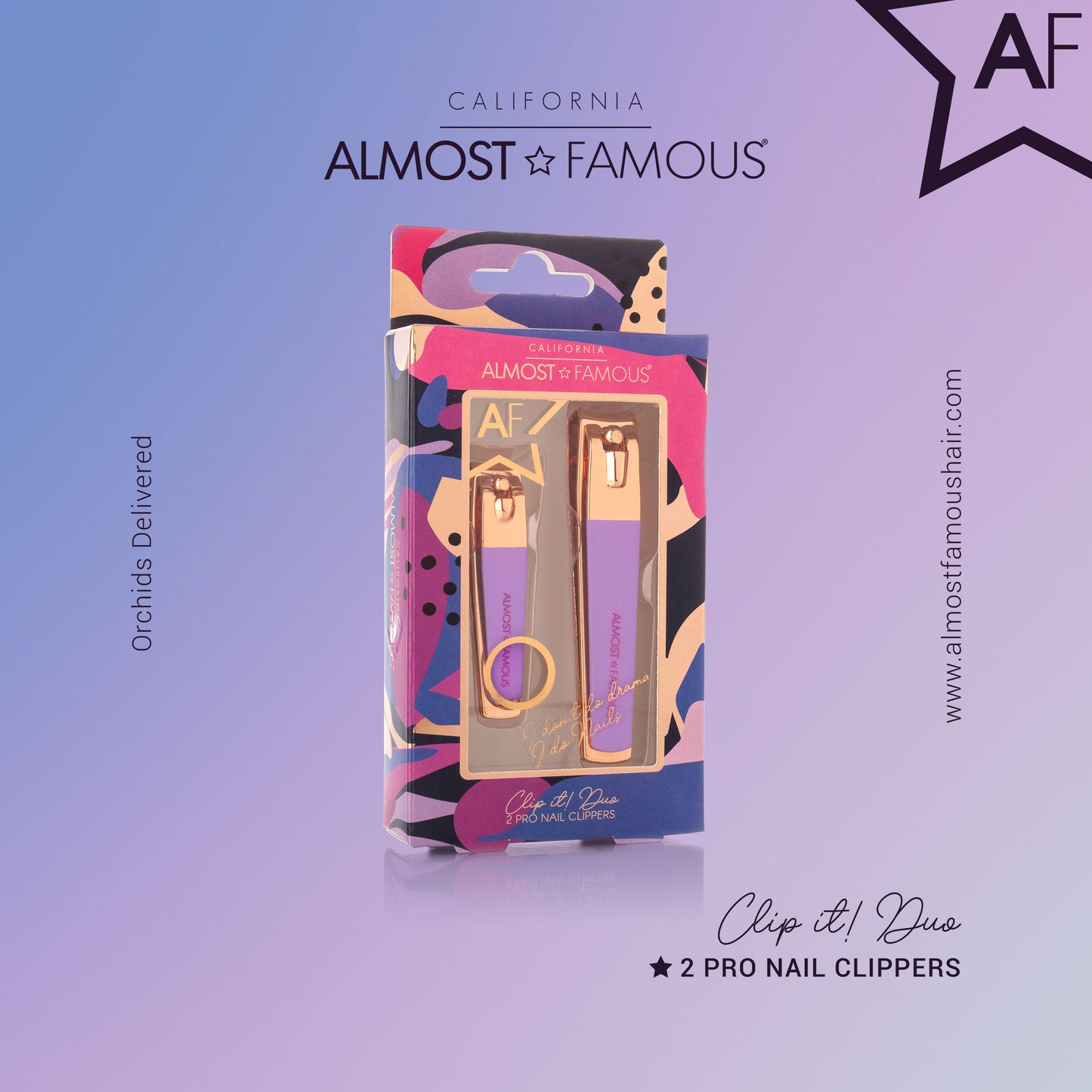 Duo de coupe-ongles "Clip It" en or rose par Almost Famous