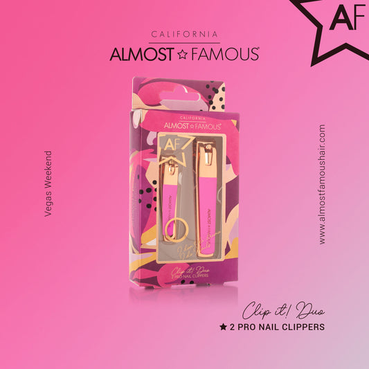 Duo de coupe-ongles "Clip It" en or rose par Almost Famous